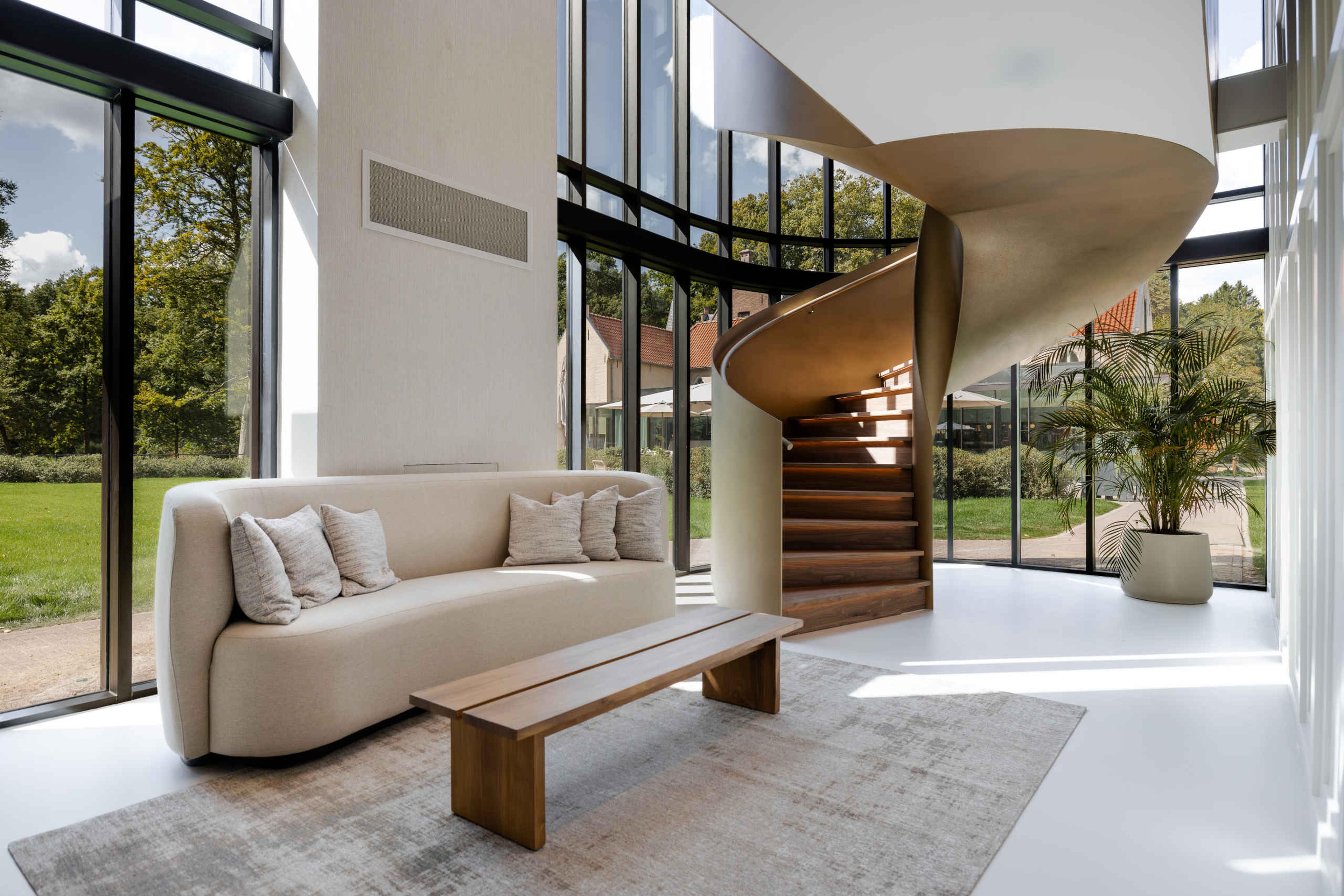 De lobby van hotel Kasteel Steenenburg