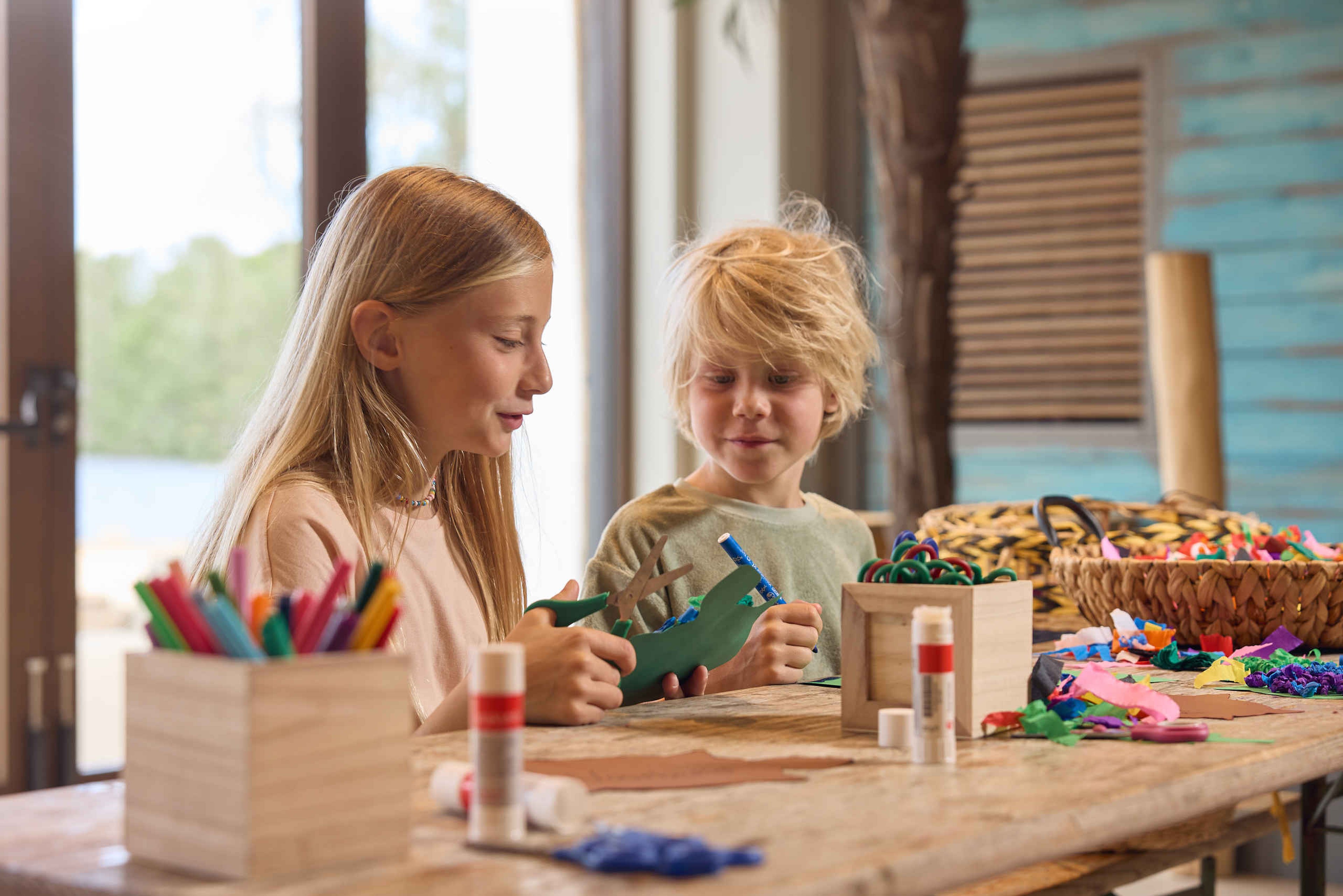 Animatie knutselen kinderen op Lake Resort Beekse Bergen