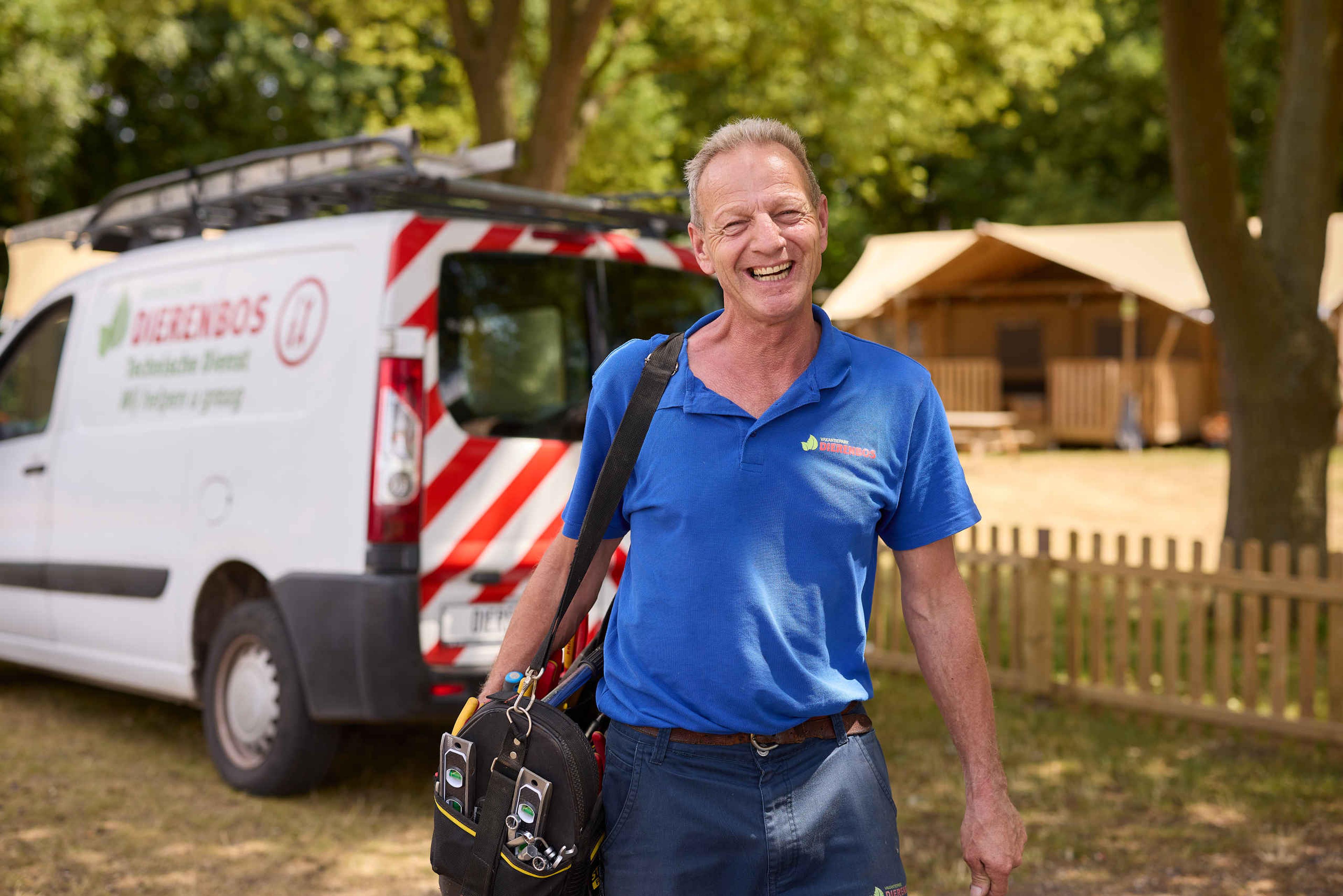 Medewerker/manager van de technische dienst in Vakantiepark Dierenbos