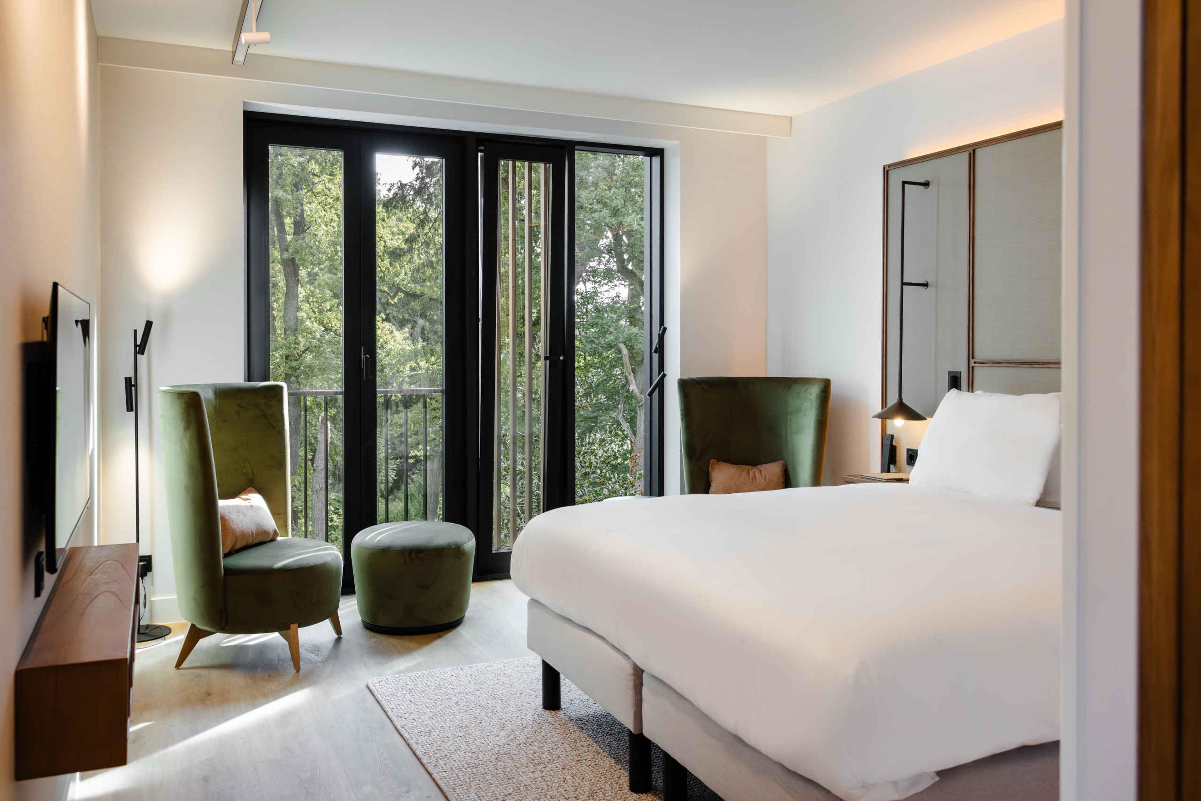 Kamer indeling van de Senior Suite in Kasteel Steenenburg