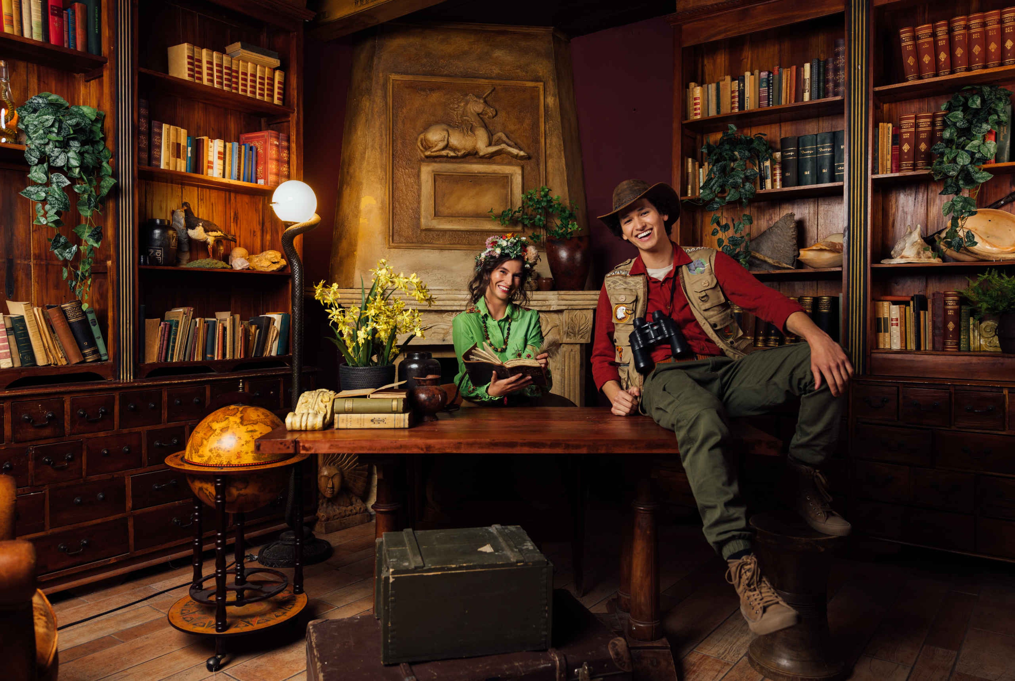 Rangers Robin en Renee bij Beekse Bergen.
