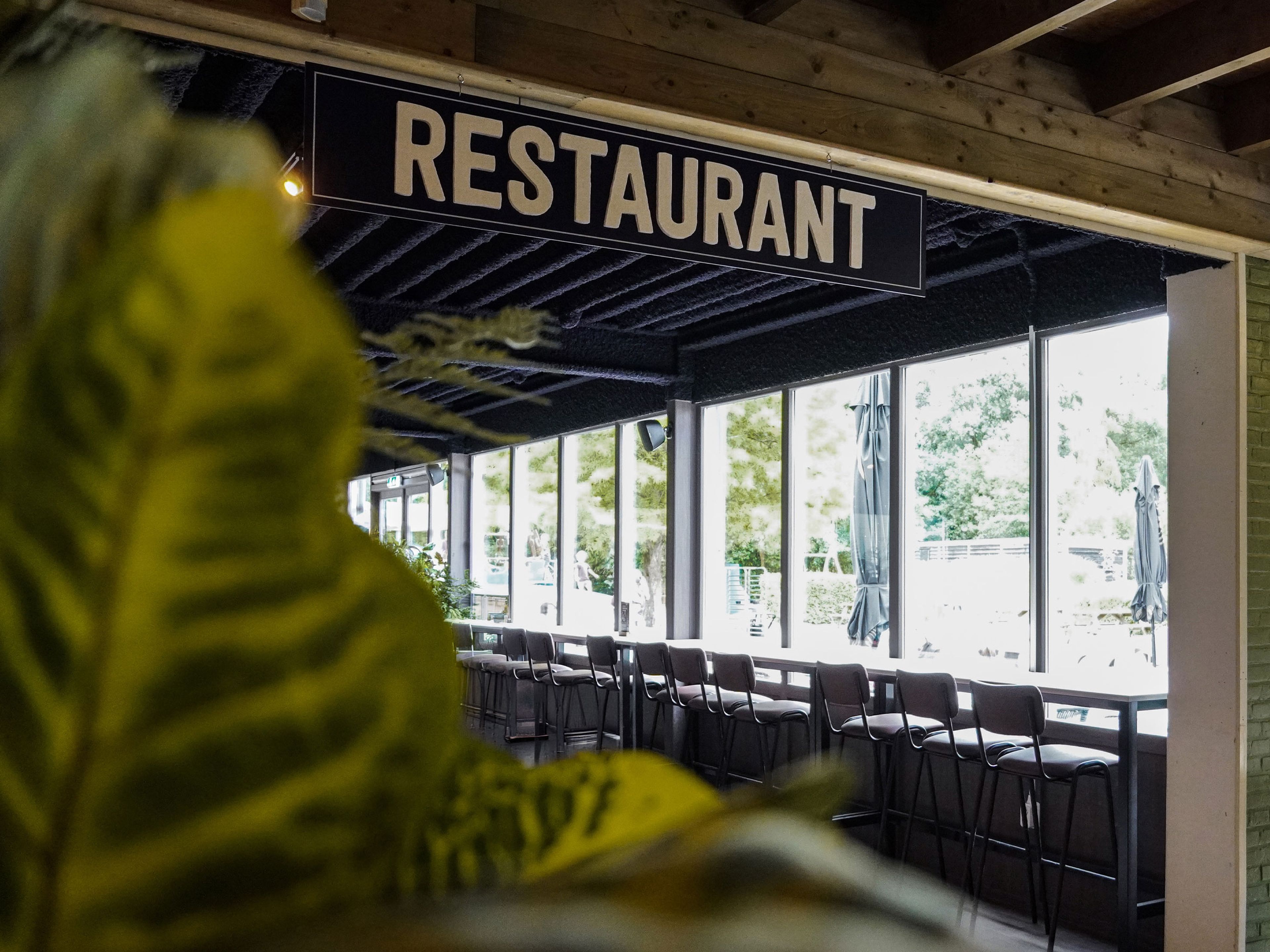 De entree van het restaurant in AquaZoo Leeuwarden