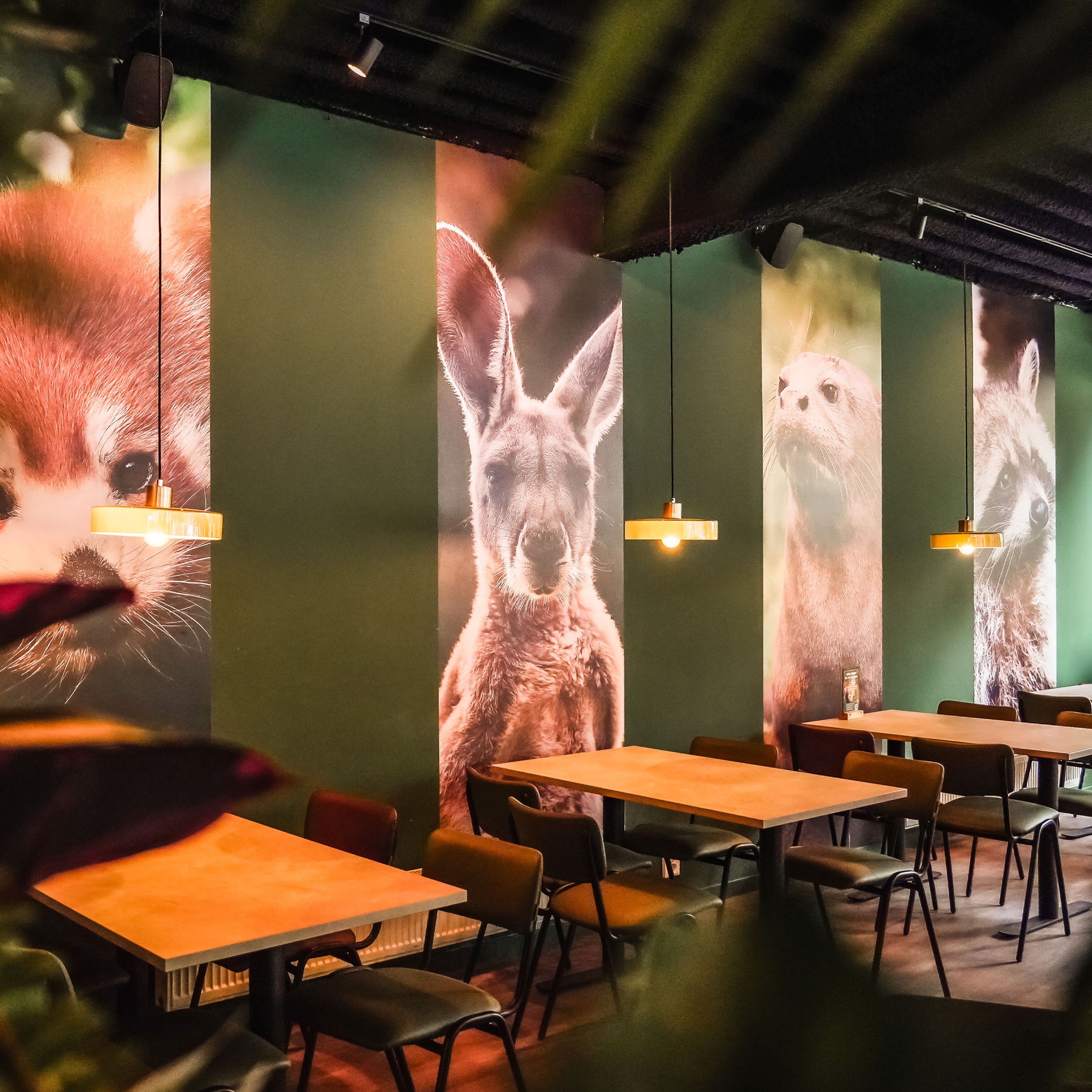 De aankleding van het restaurant in AquaZoo Leeuwarden