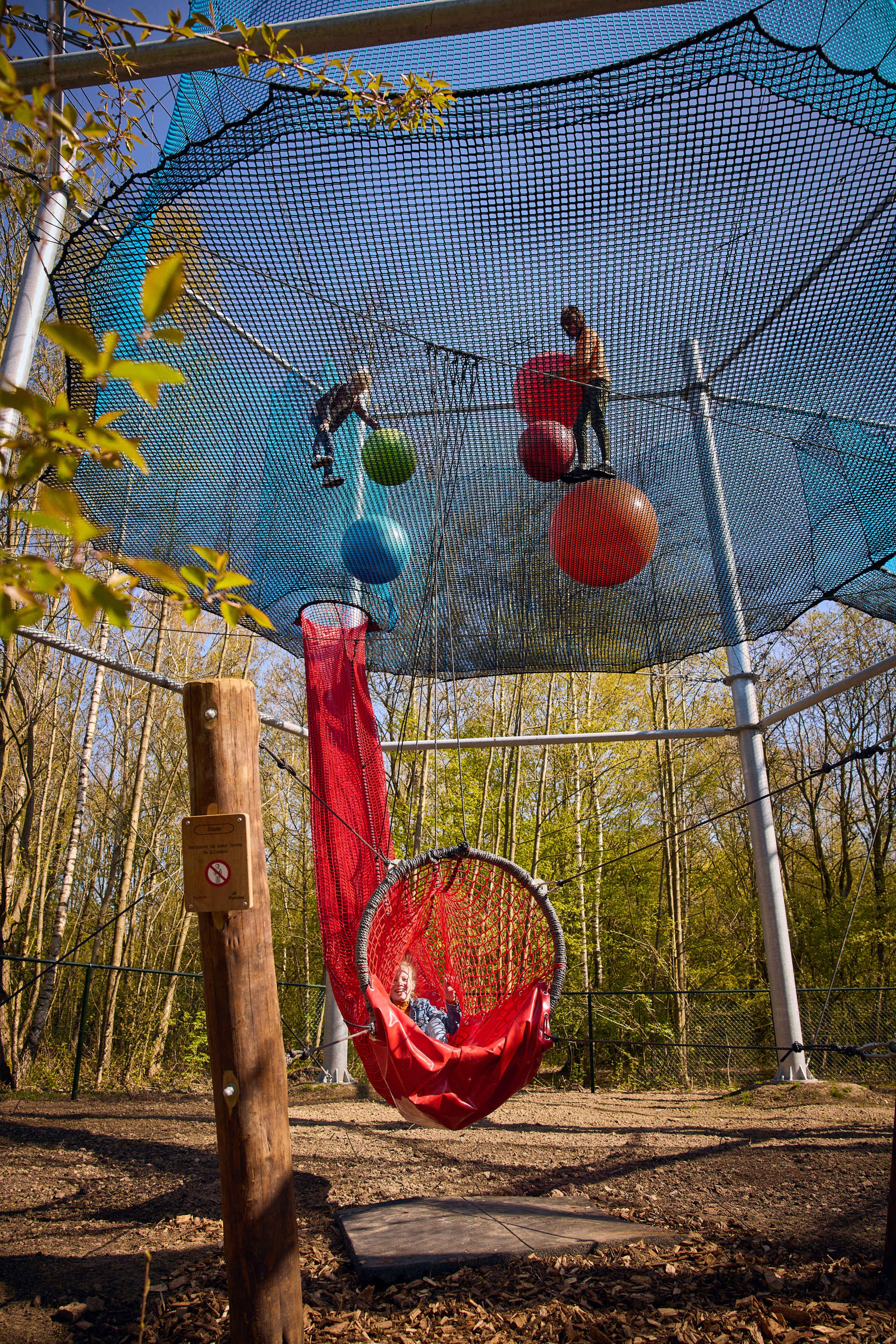 De glijbaan van het Netten Adventure in Klimrijk Brabant