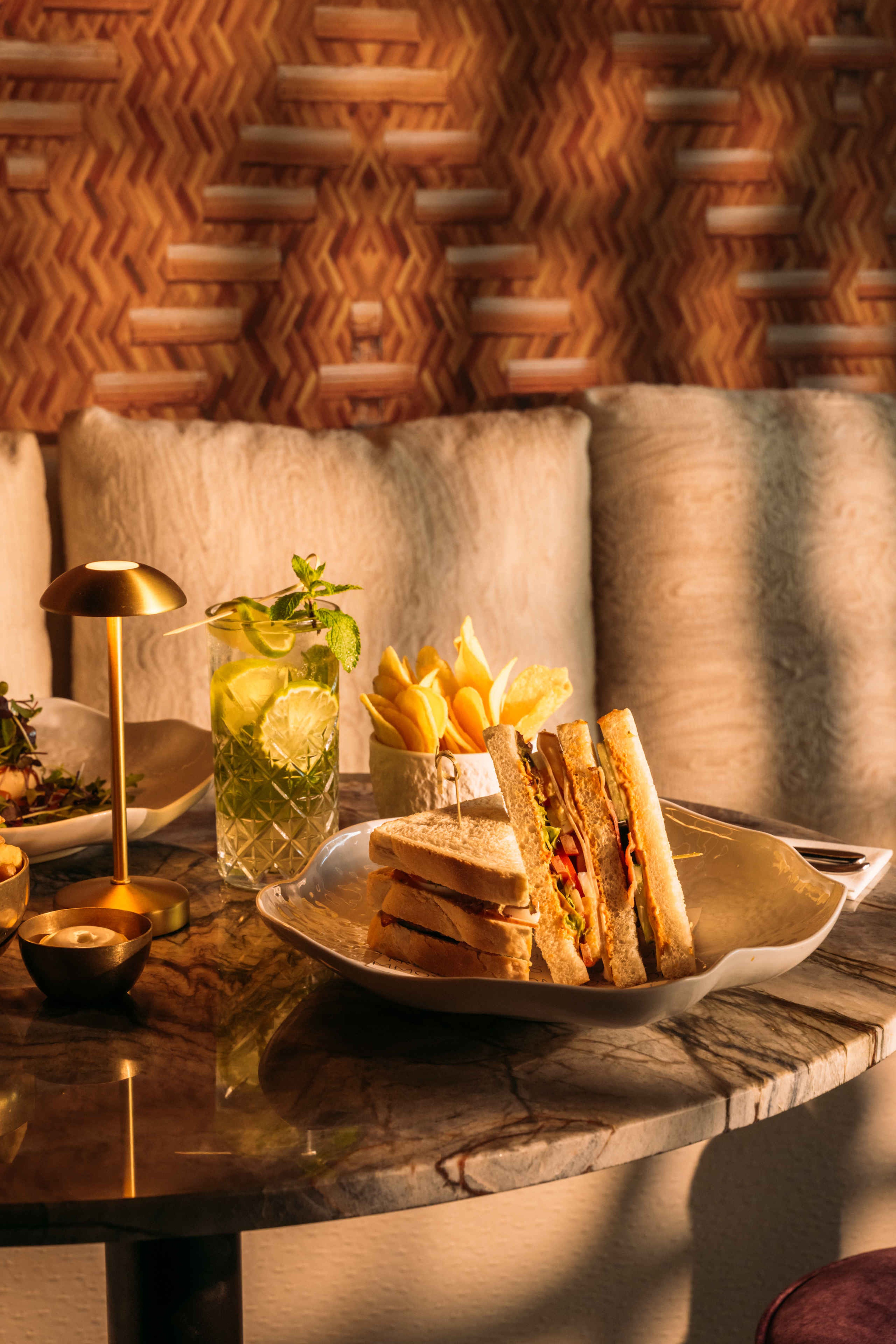 Club sandwich lunch in Bar & Restaurant Nommos