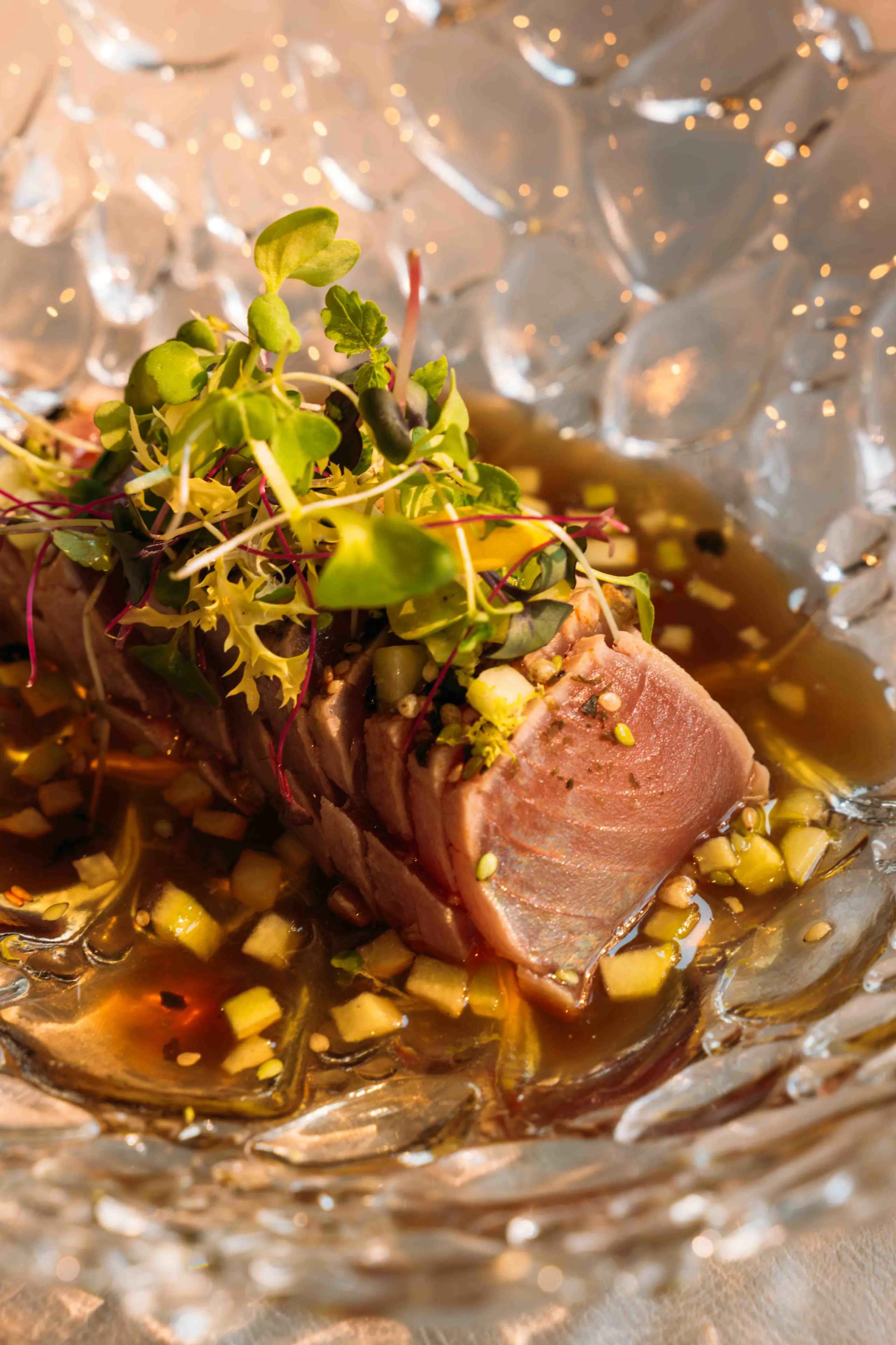Starter tuna unami wasabi Restaurant & Bar Nommos