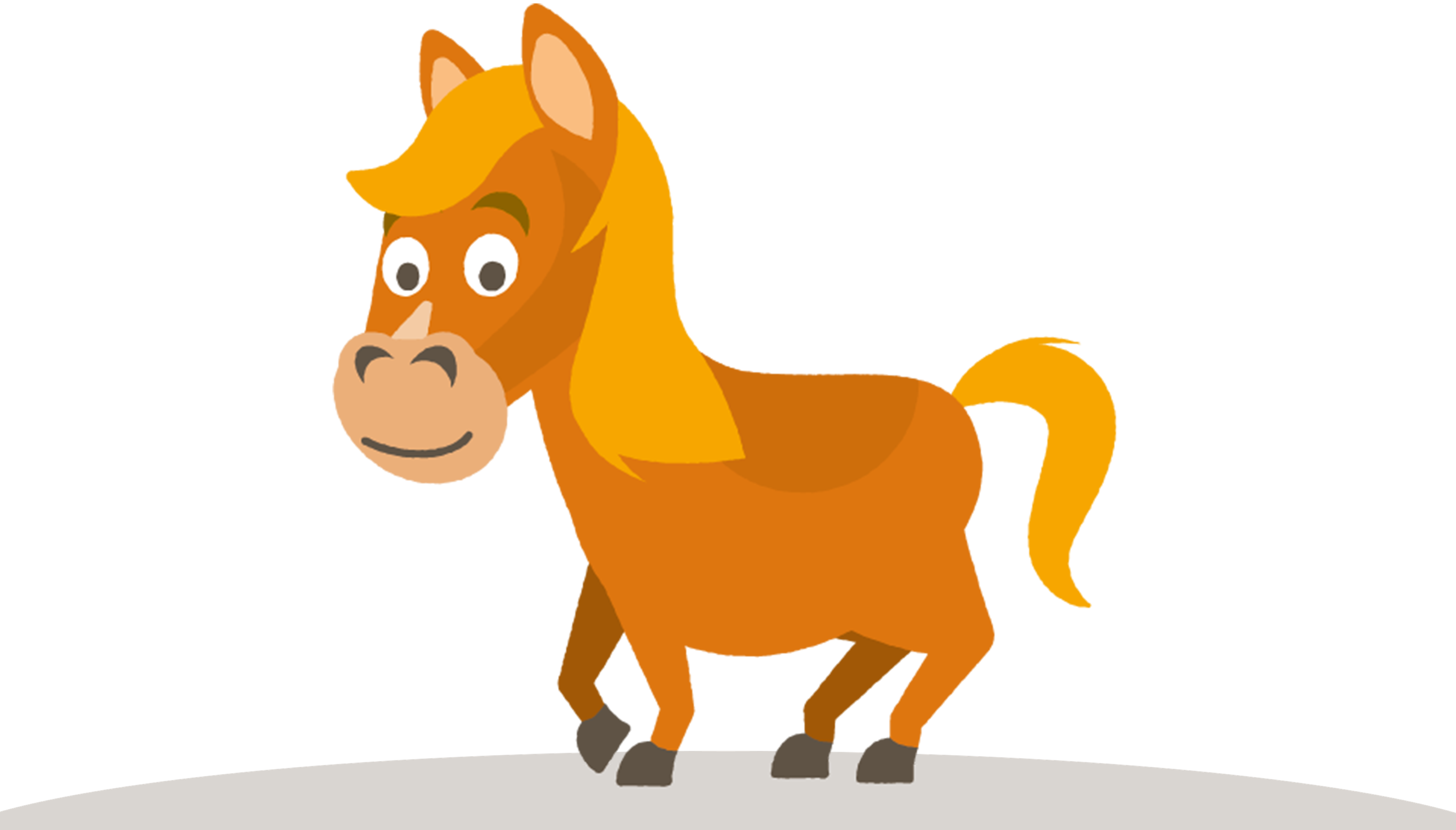 Een illustratie van Pipa de pony, lid van de dierenfamilie van Bo en de Beestenbende van Vakantiepark Dierenbos.