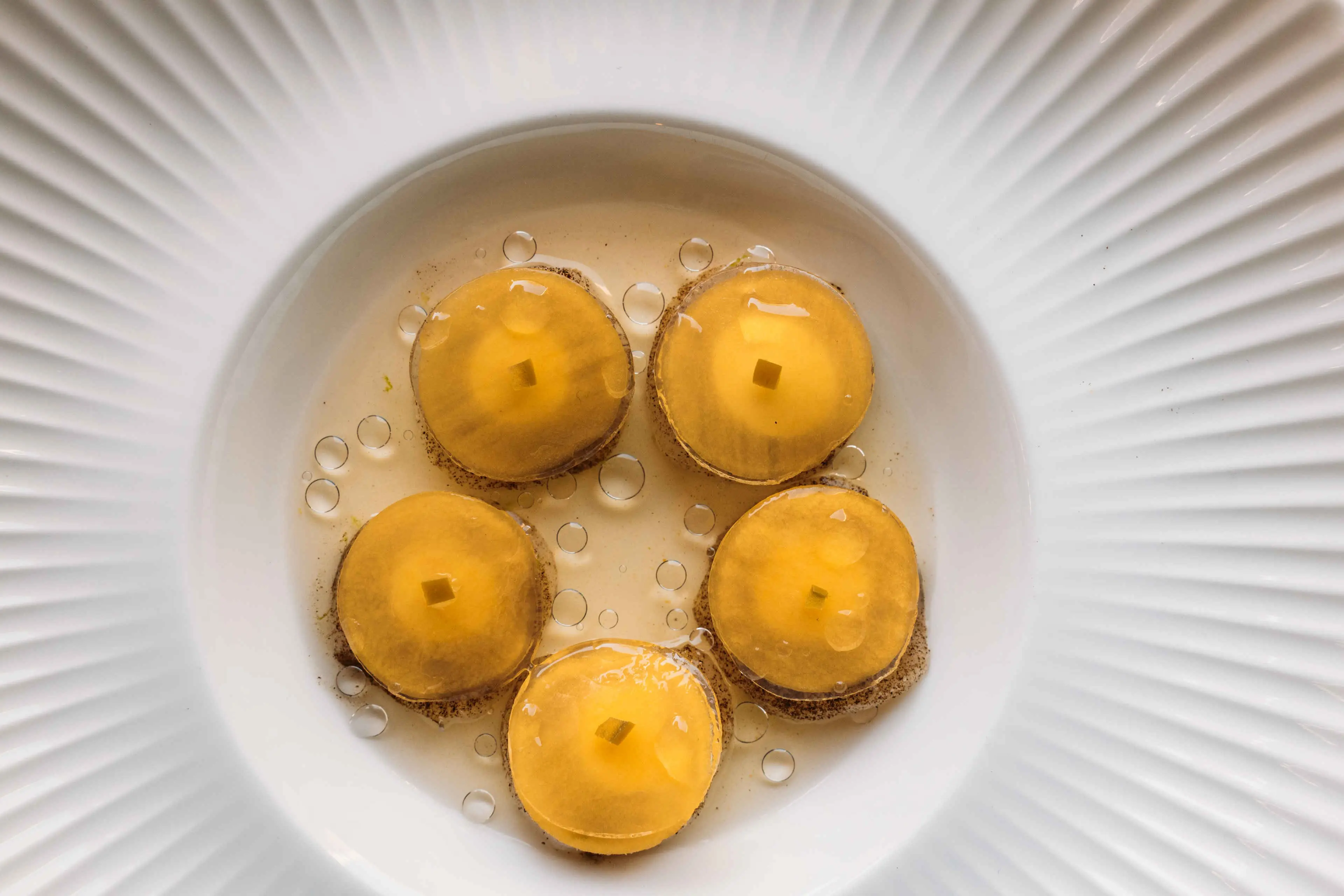 Een gerecht bij fine dining restaurant Nommos bij Safari Hotel Beekse Bergen.