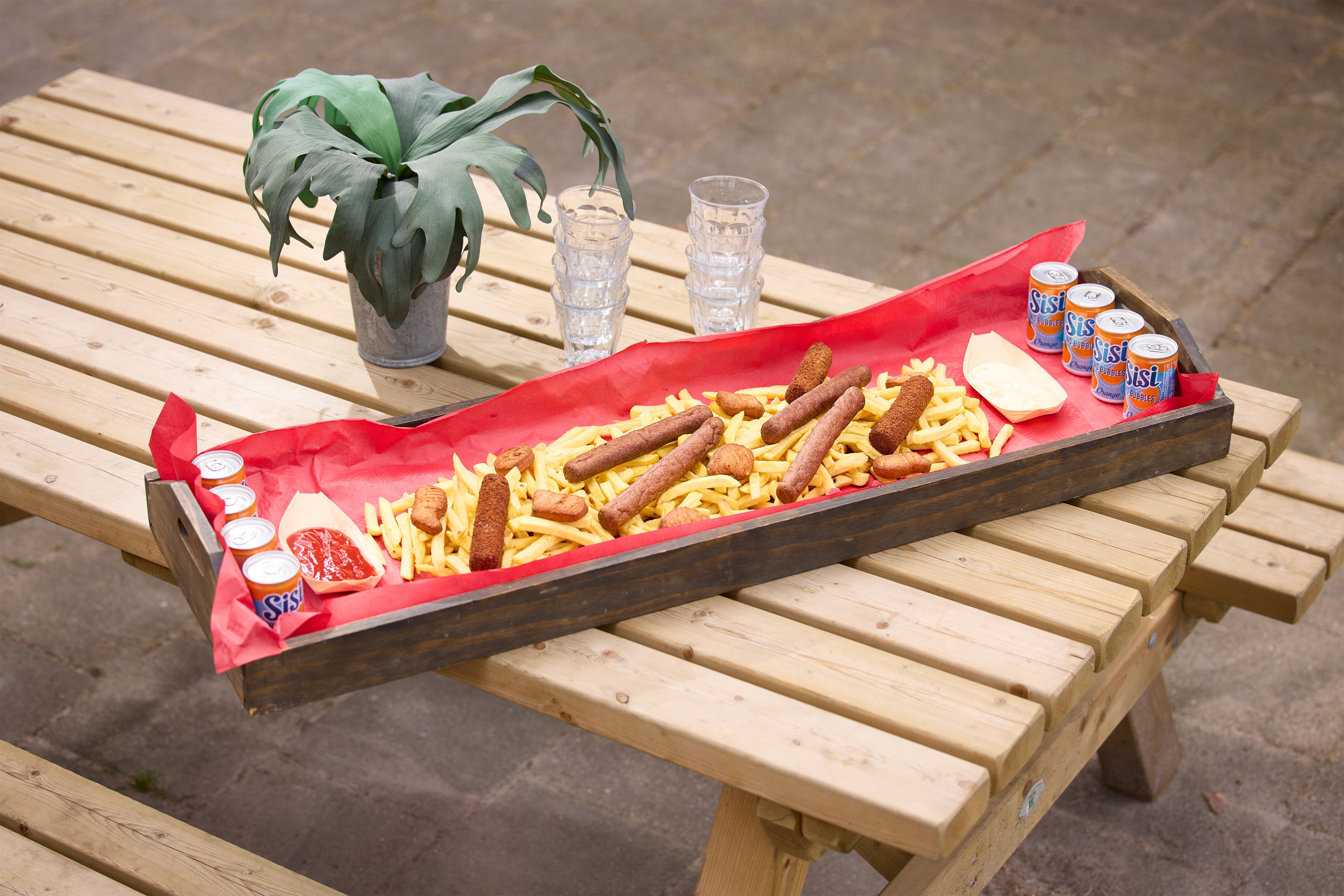 Friet en snacks kinderfeest XL bij Klimrijk Brabant