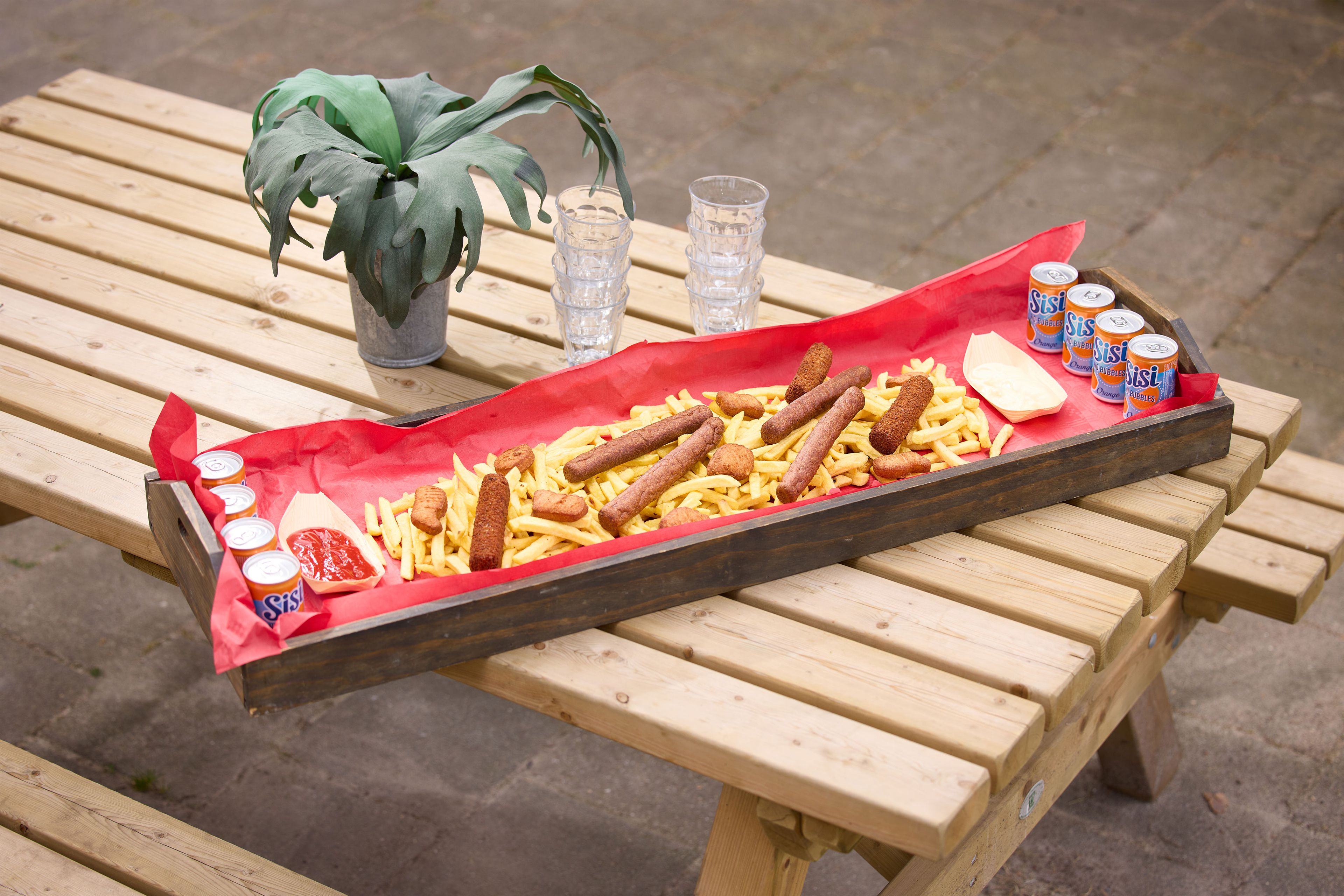 Friet en snacks kinderfeest XL bij Klimrijk Brabant