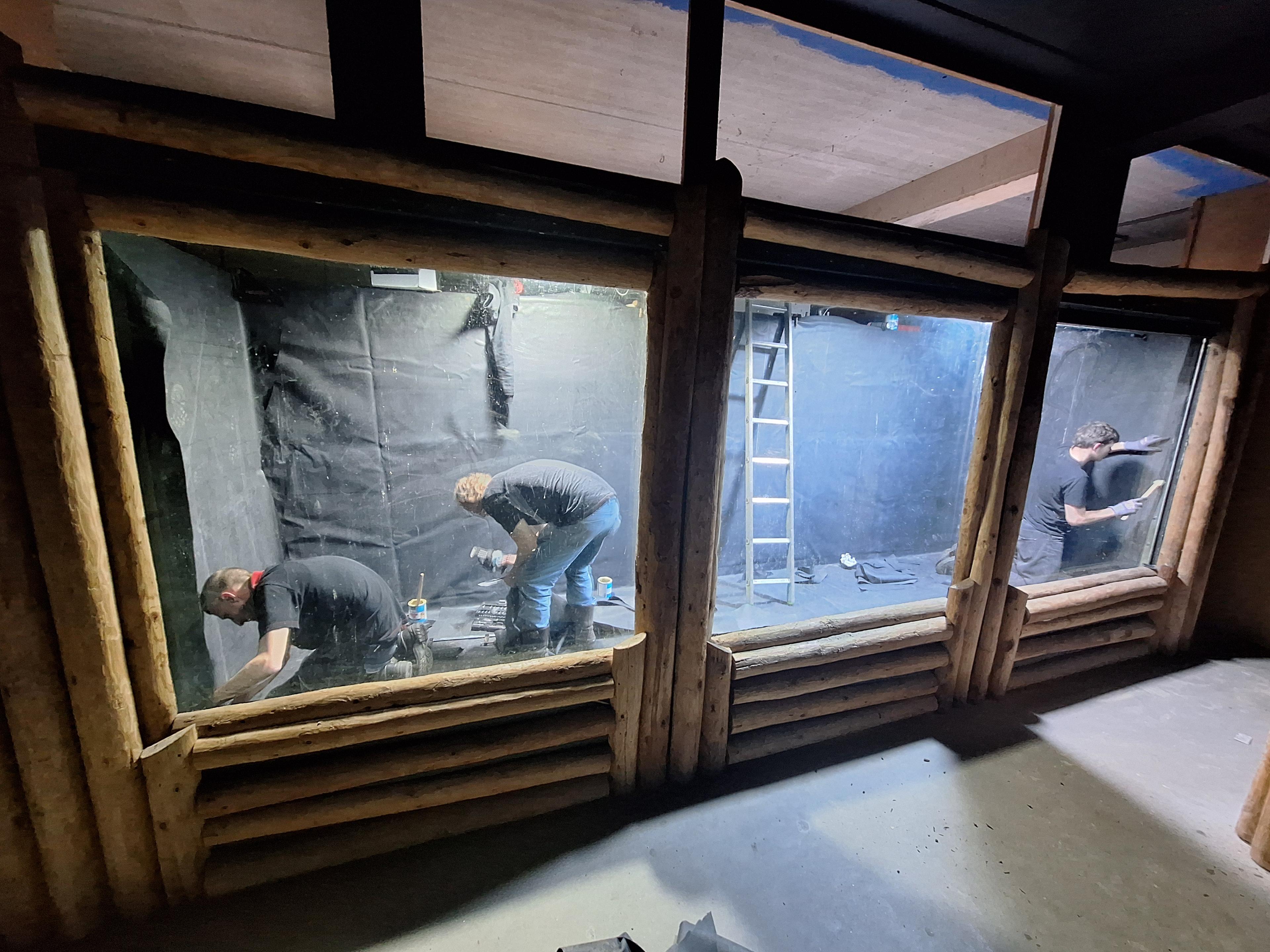 Verbouwing aquarium zijl AquaZoo Leeuwarden