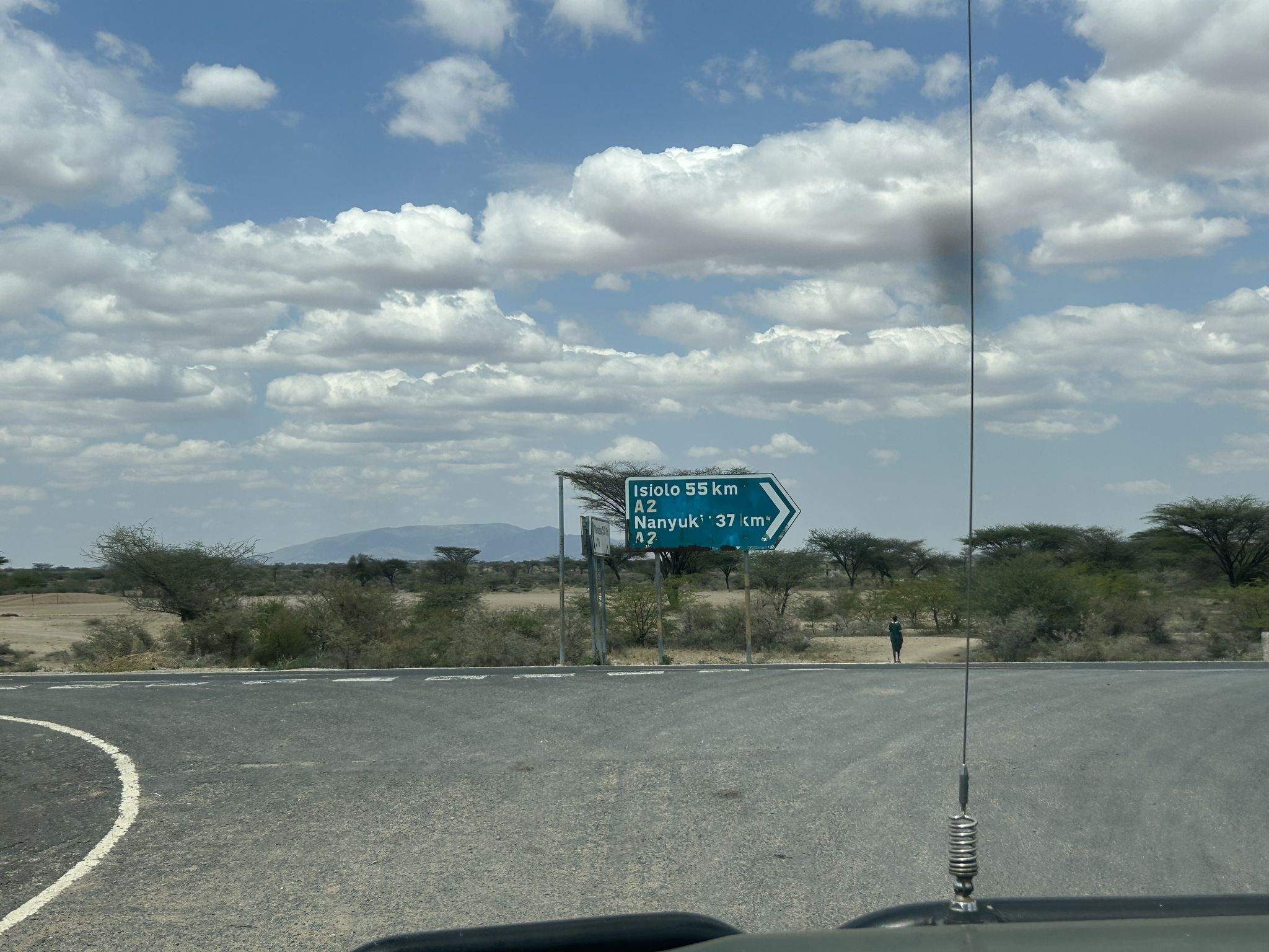De snelweg in Kenia.