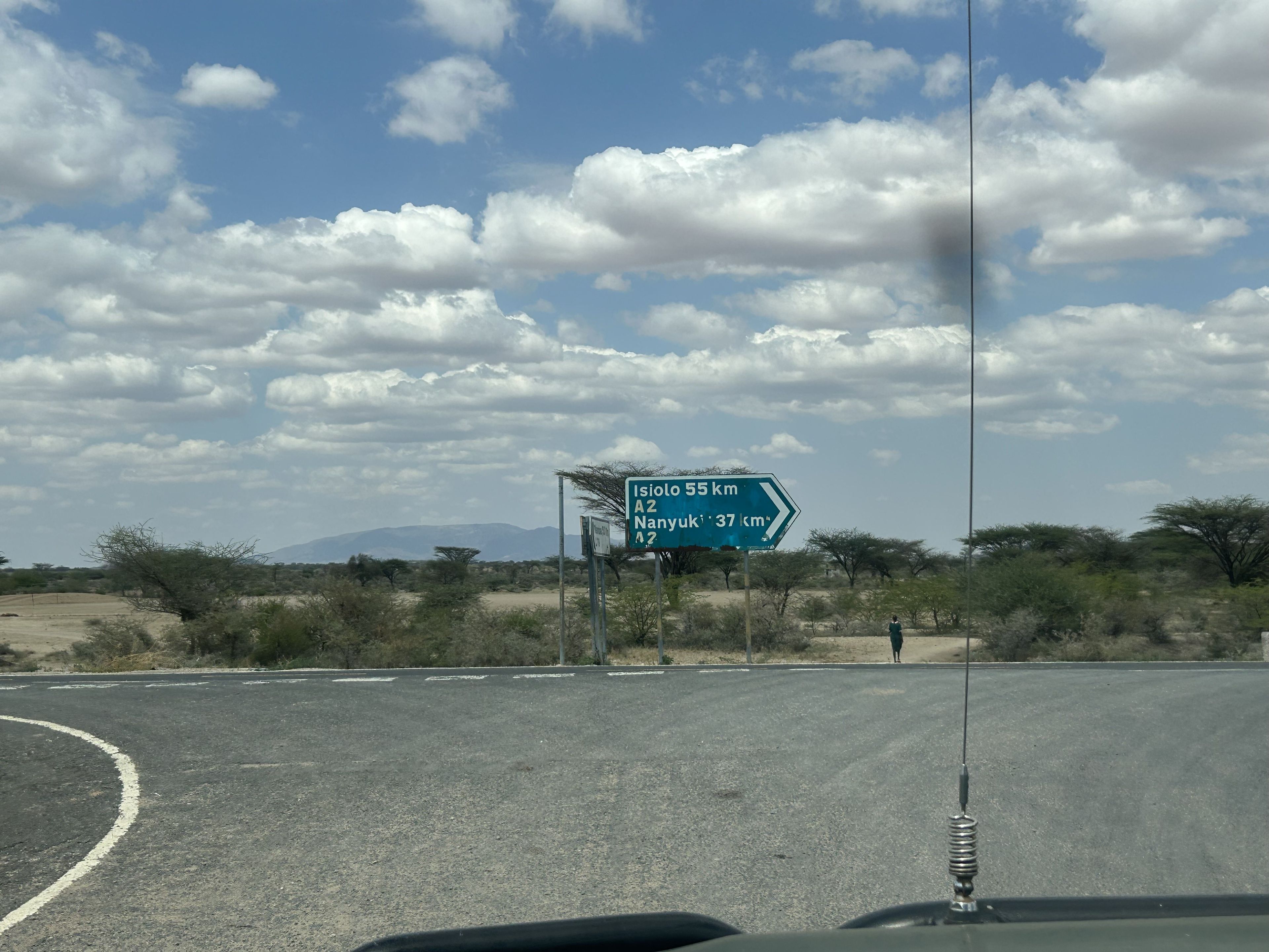 De snelweg in Kenia.