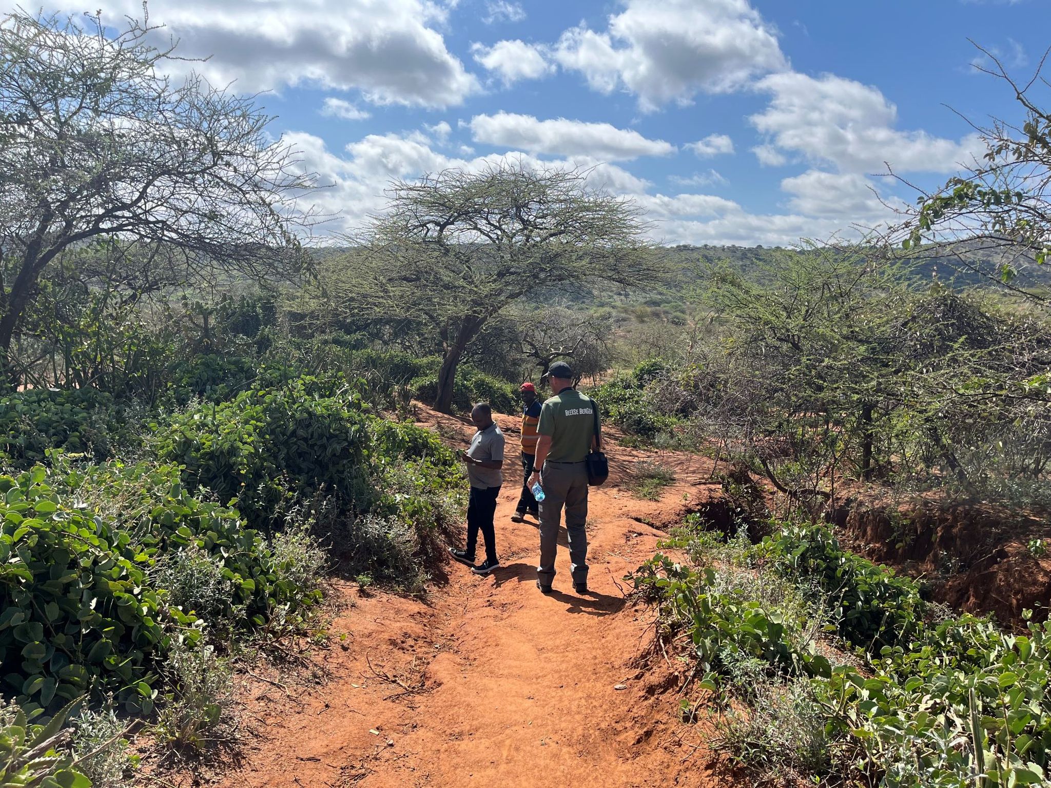 Een erosie geul in Kenia.