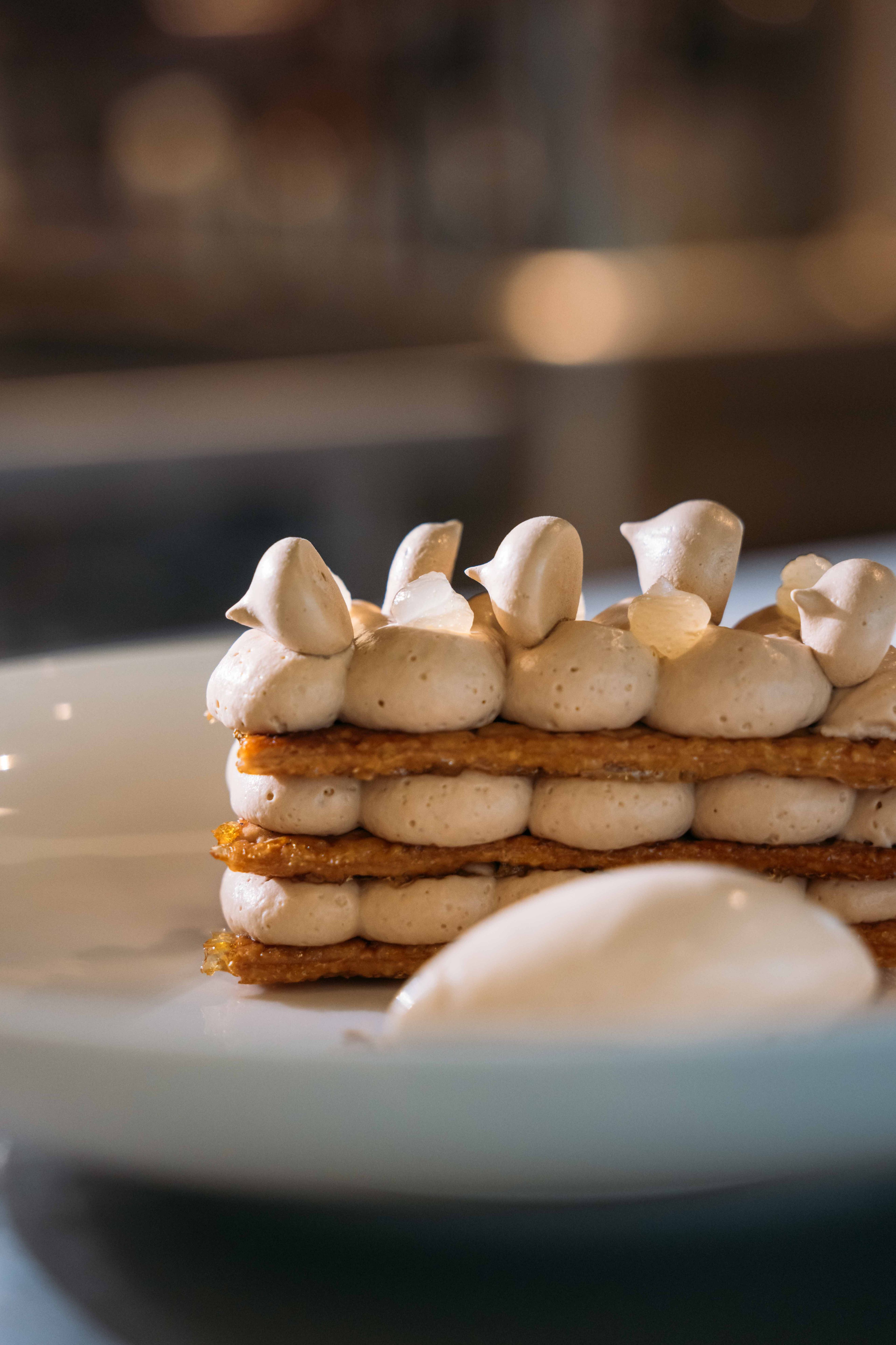 Dessert close-up in Restaurant Orangerie Steenenburg