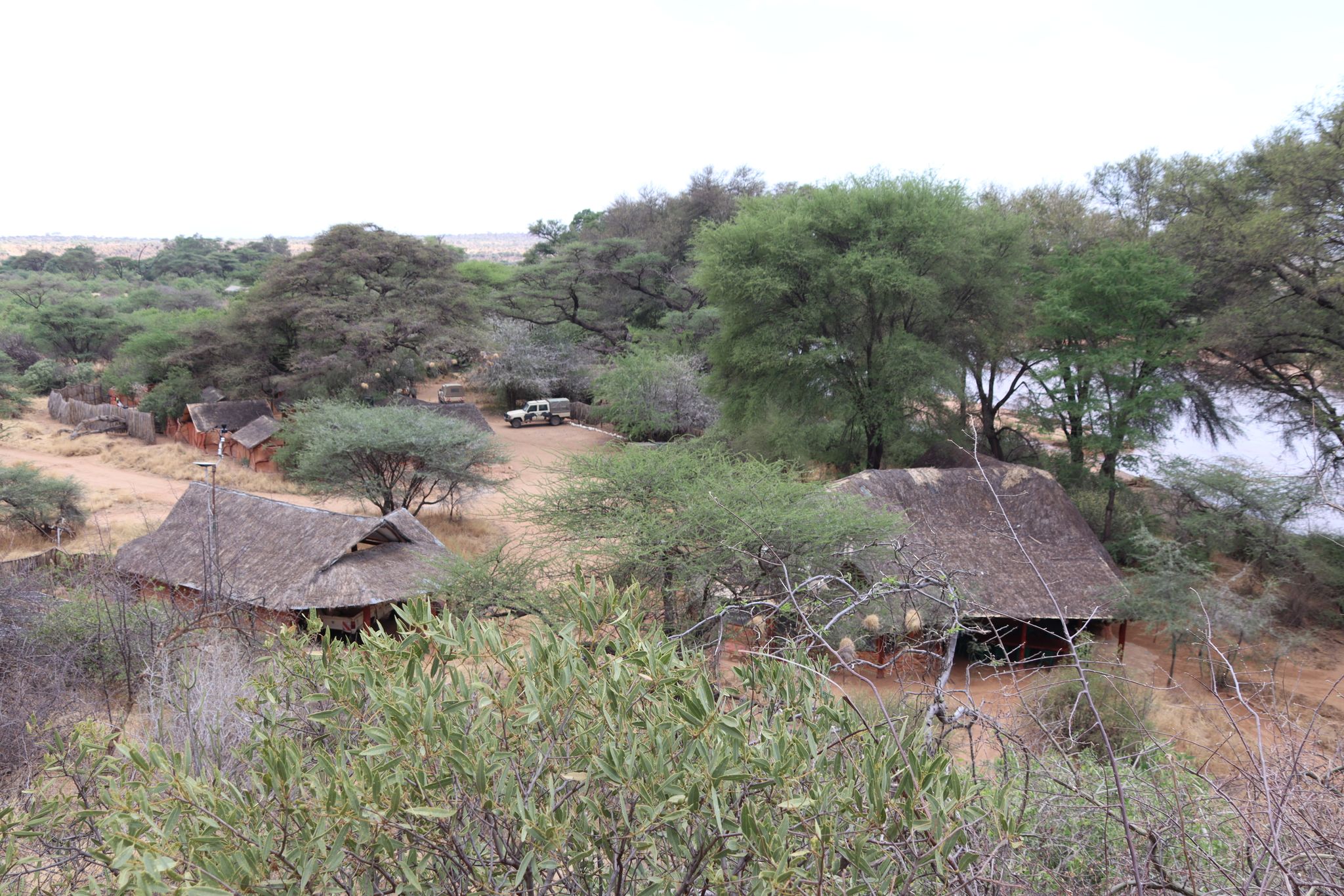 Het kamp van Save The Elephants in Samburu National Park in Kenia.