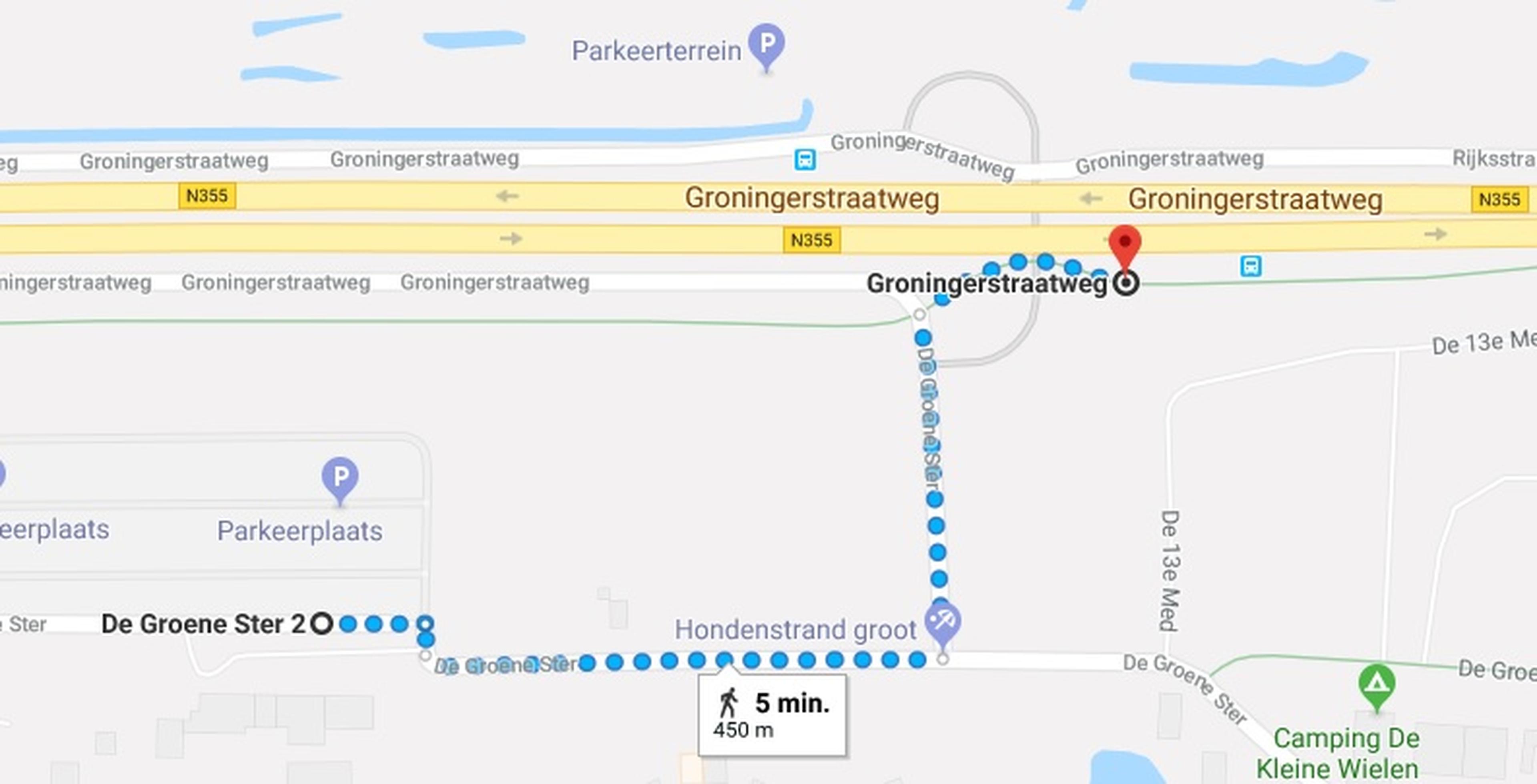 Looproute bushalte AquaZoo Leeuwarden