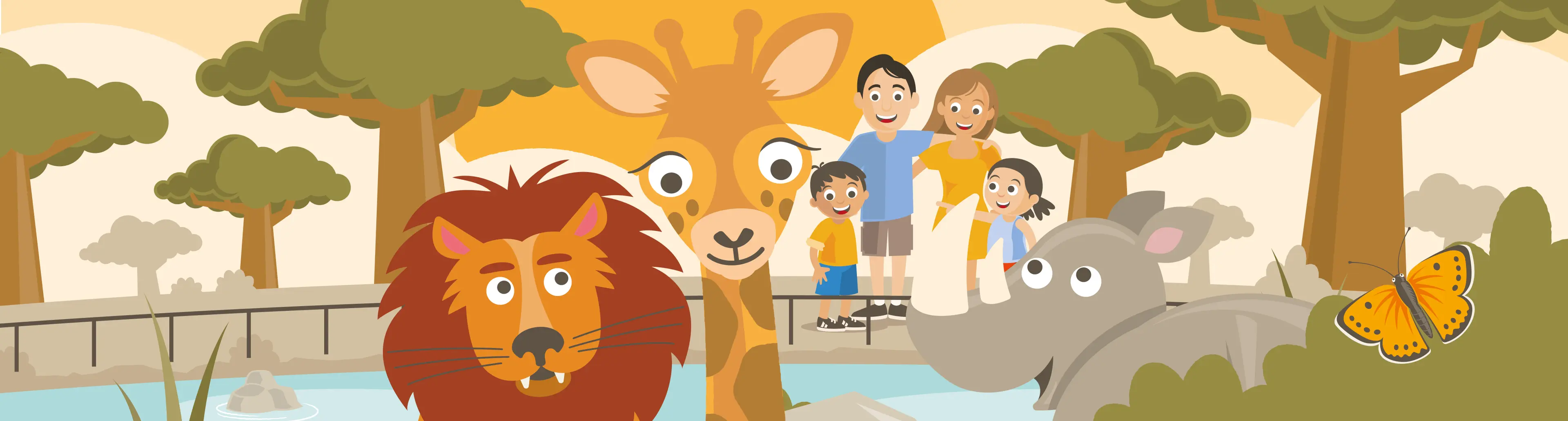 Een illustratie van Beekse Bergen bij Vakantiepark Dierenbos.