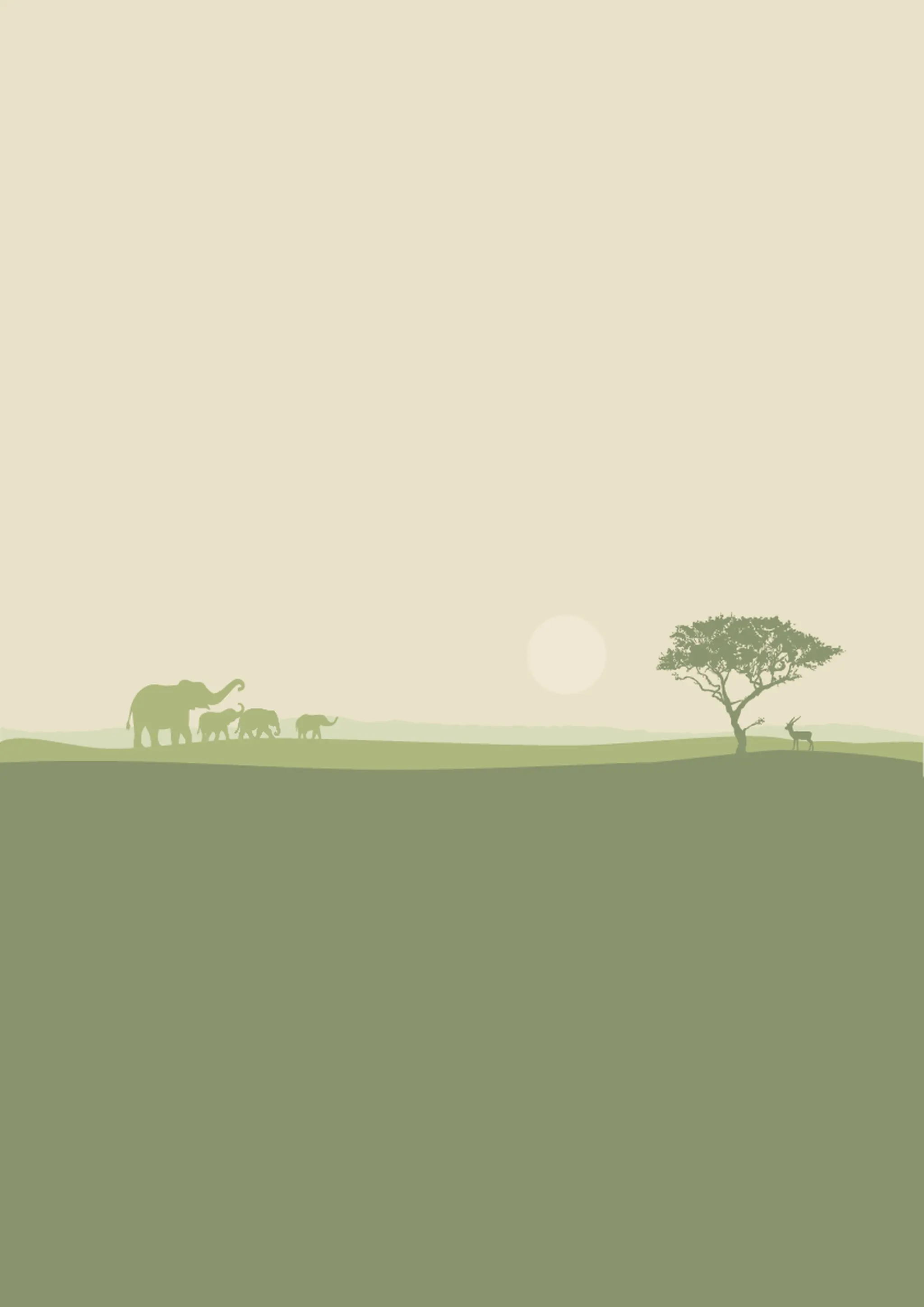 Silhouette achtergrond beige van Beekse Bergen