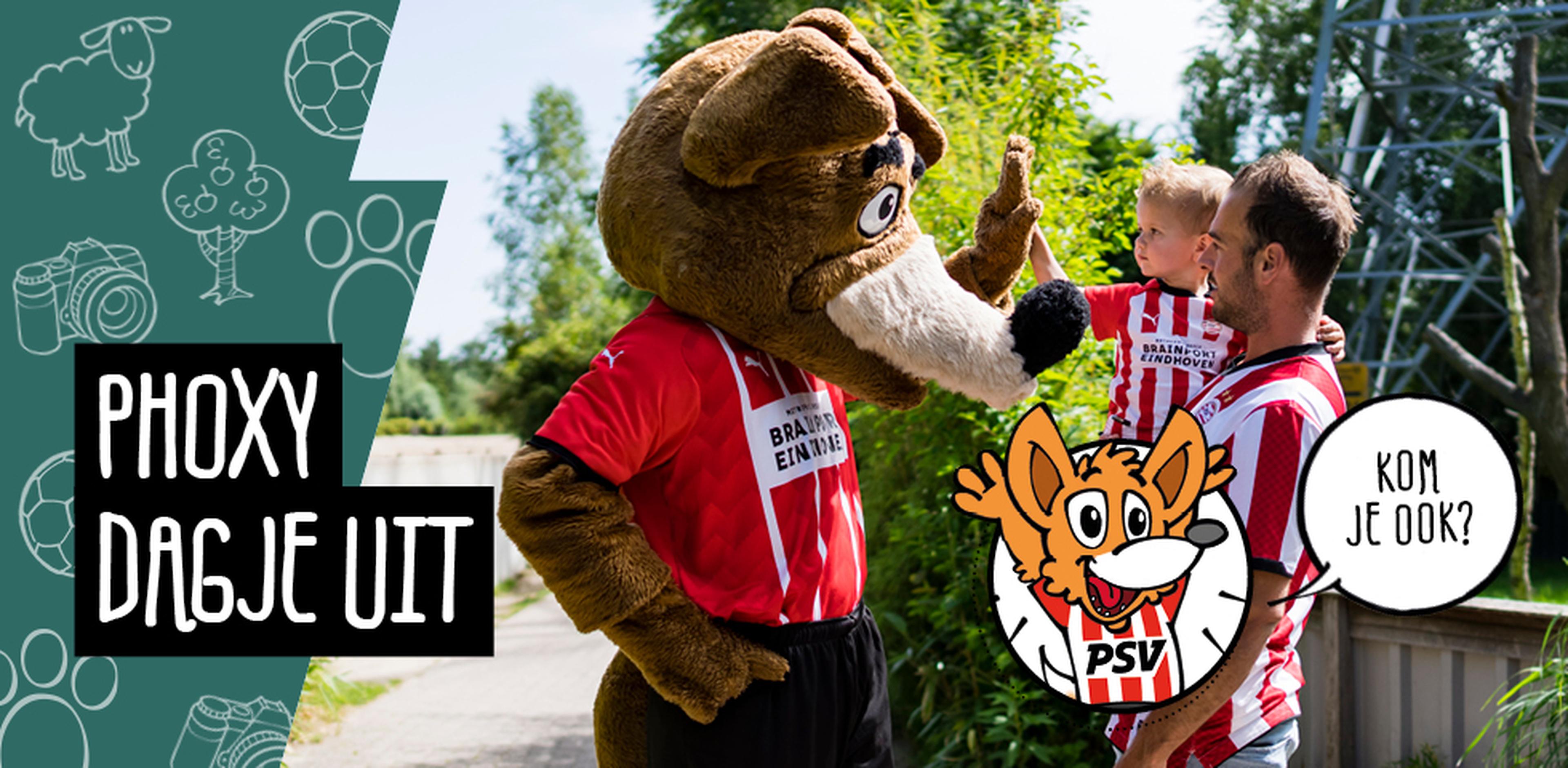 Banner voor Phoxy Dagje Uit van PSV bij Eindhoven Zoo.