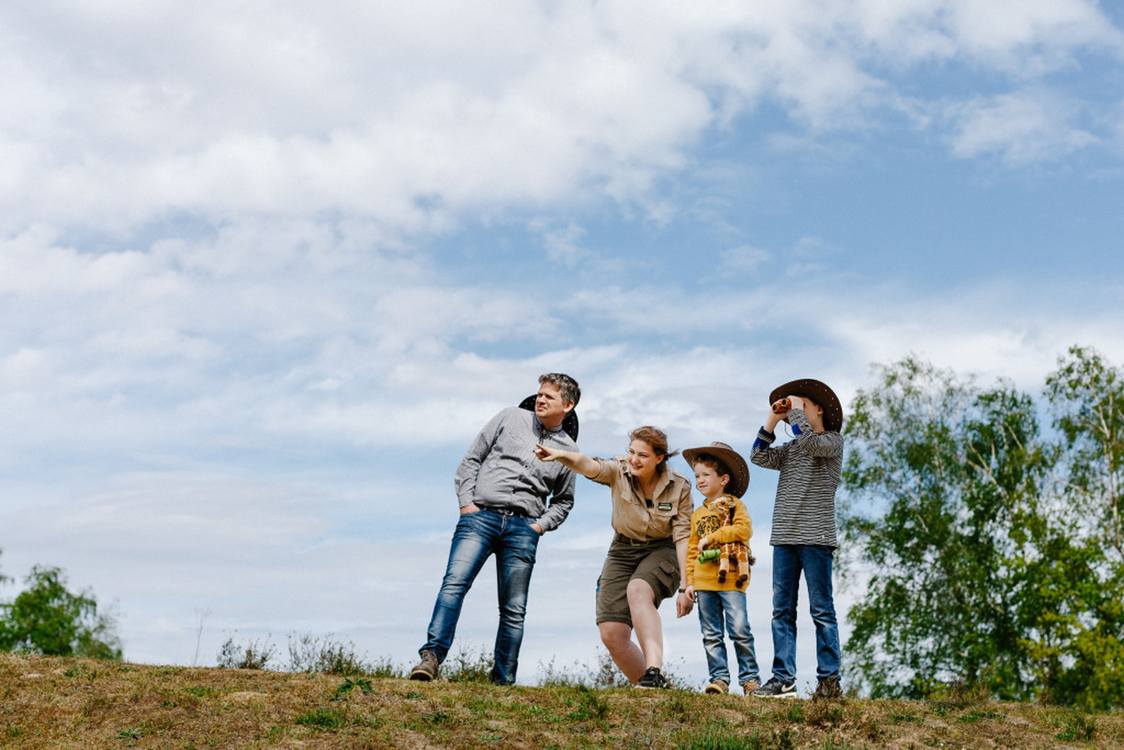 Ranger met kinderen