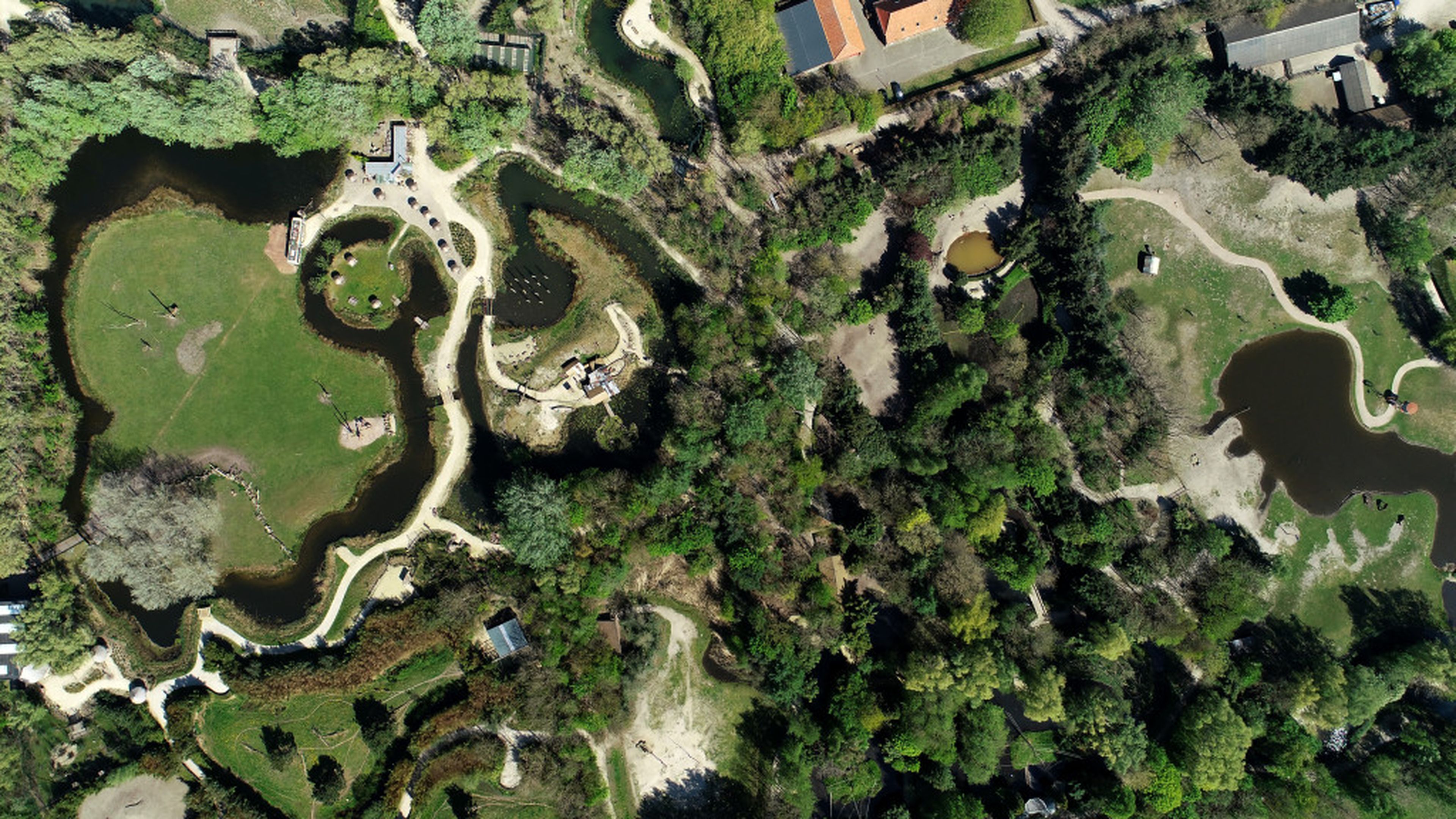 ZooParc bovenaf luchtfoto